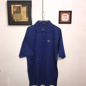 Andrews Men’s Polo Shirt Large Blue Nice Cotton